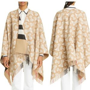 Burberry reversible wool cape